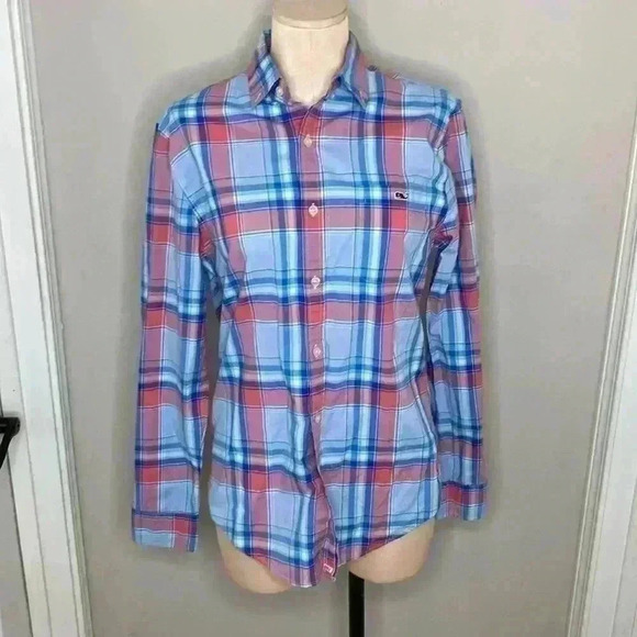Vineyard Vines Men's Long Sleeve Button Down Slim Fit Tucker Shirt Size Small - Picture 1 of 6